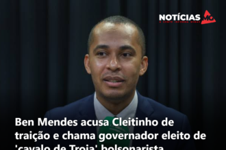 Ben Mendes acusa Cleitinho de traição e chama governador eleito de 'cavalo de Troia' bolsonarista