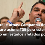 Temporal e urnas: Campanha de Flávio Bolsonaro aciona TSE para estender votação em estados afetados por chuvas