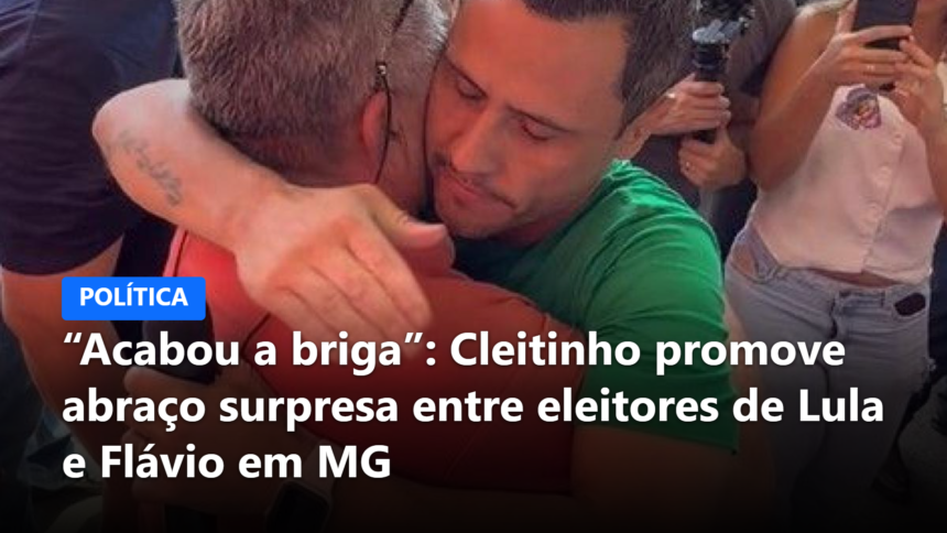 “Acabou a briga”: Cleitinho promove abraço surpresa entre eleitores de Lula e Flávio em MG
