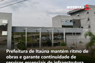 Prefeitura de Itaúna mantém ritmo de obras e garante continuidade de serviços essenciais de infraestrutura