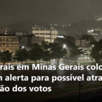 Temporais em Minas Gerais colocam TRE em alerta para possível atraso na apuração dos votos